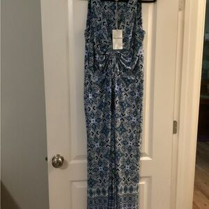 Tommy Bahama Floral Blue and Green Dress